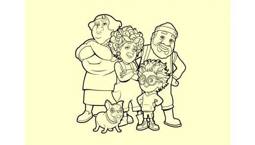 eKolorowanka Staś i fajna babcia