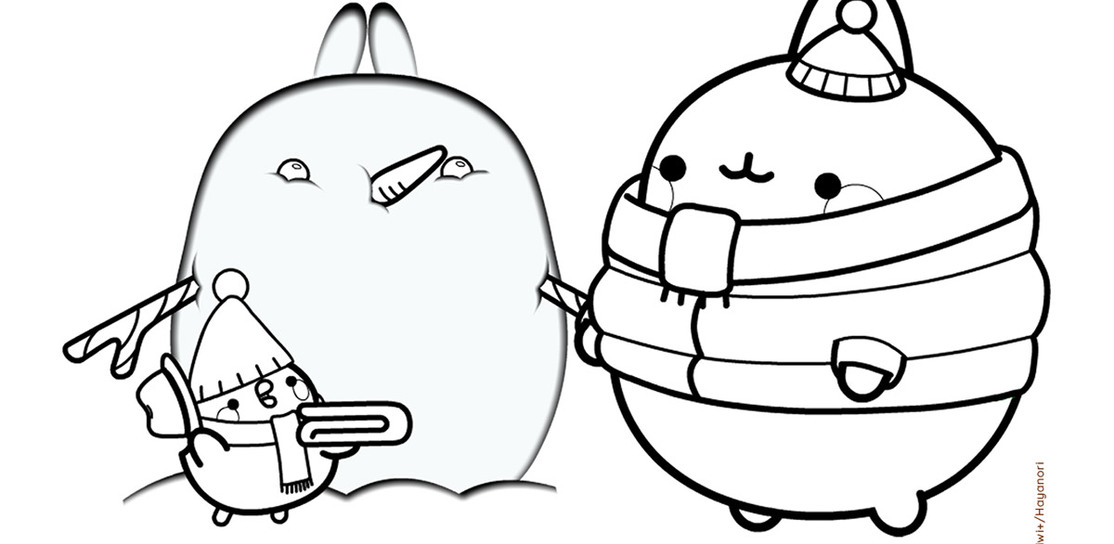 Kolorowanka Świąteczna Molang