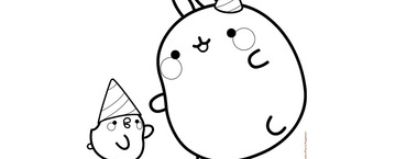 Kolorowanka Świąteczna Molang