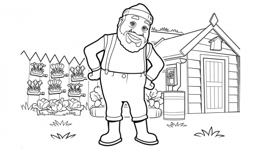 Kolorowanka Staś i fajna babcia